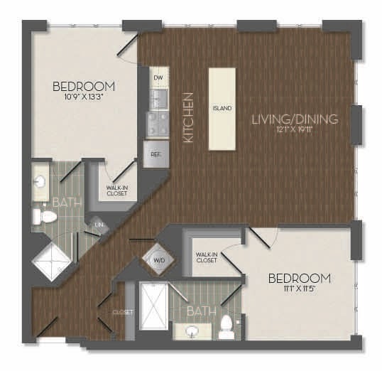 Apartment 225 floorplan